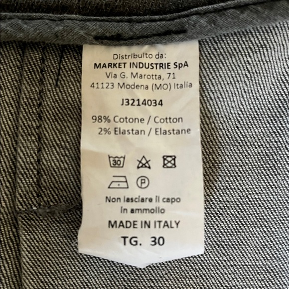 NWOT JUCCA - Gray Denim High Waist Jeans - Size 30 / U.S. 10 - Italian Designer - Picture 13 of 14